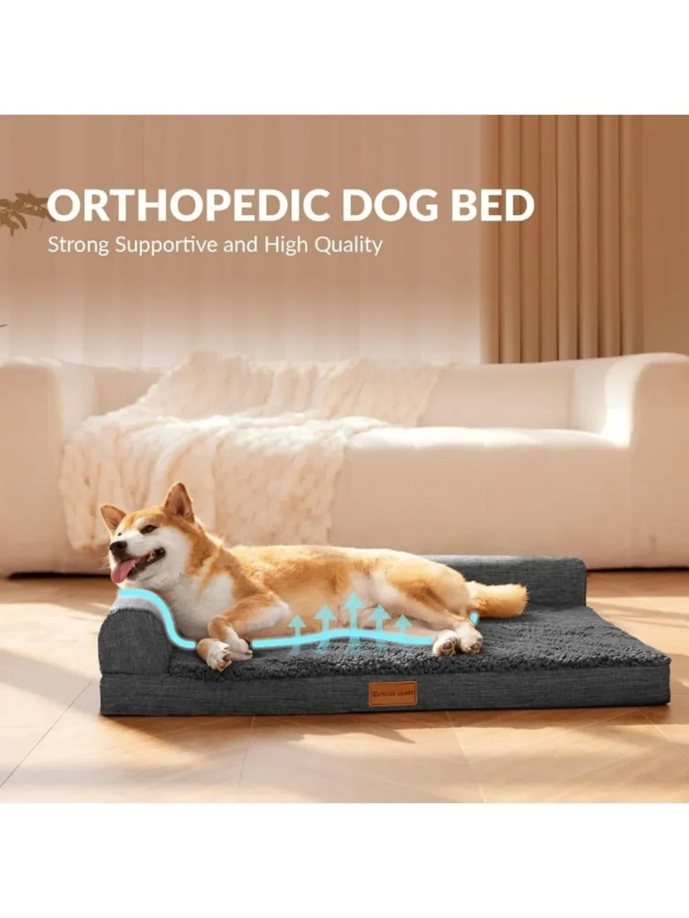 Large Orthopedic Dog Bed 36